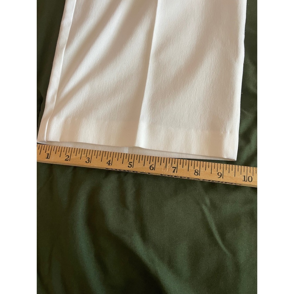 Investments Womens White Straight Leg Dress Pants Mid Rise Size 16 - Picture 6 of 12